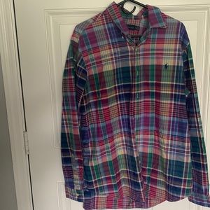 Ralph Lauren Plaid Polo XL